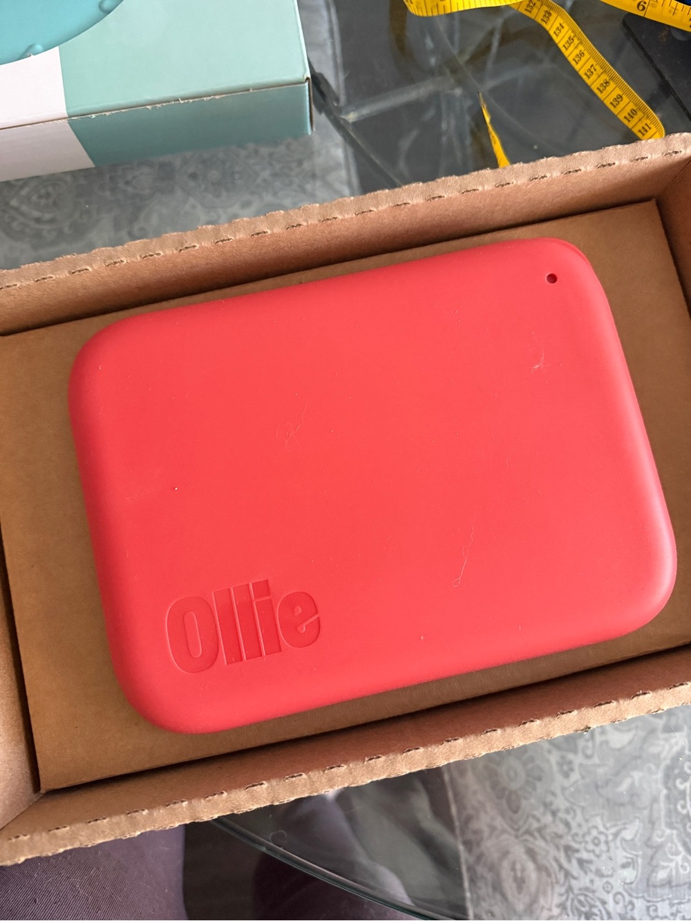 Ollie Red Silicone Pet Food Container
